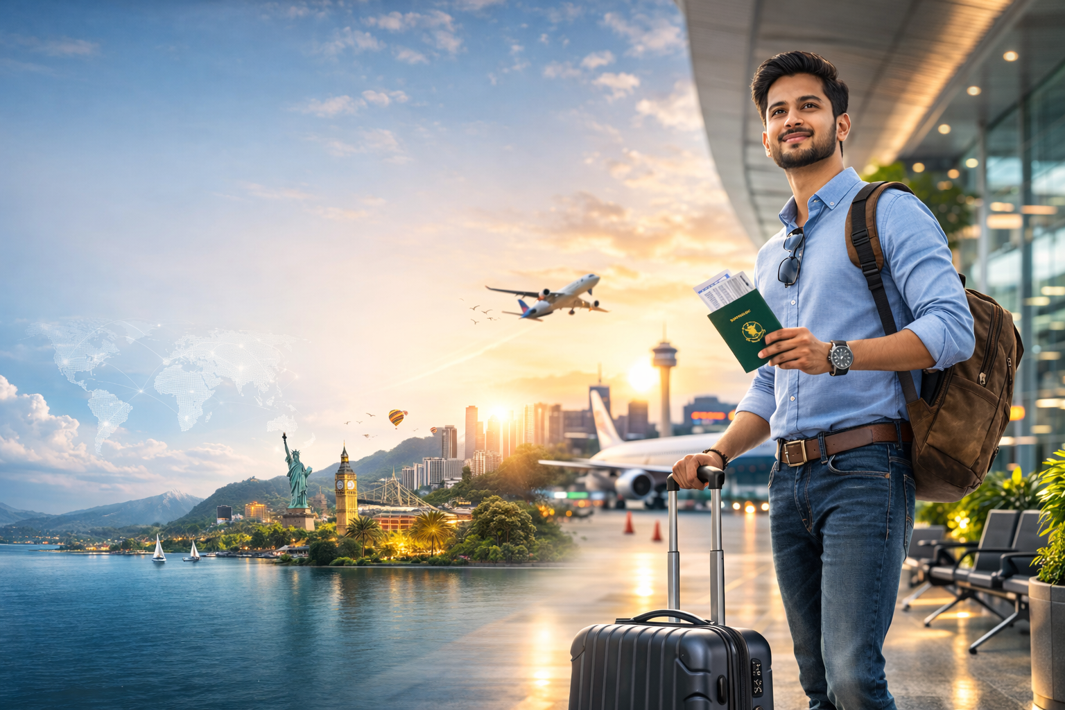 Travel protection background